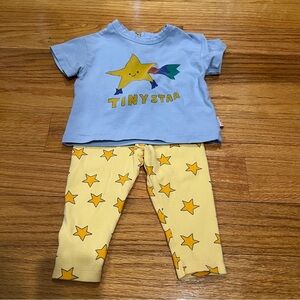 Unisex Tiny Cottons T shirt and leggings set size 12 mos